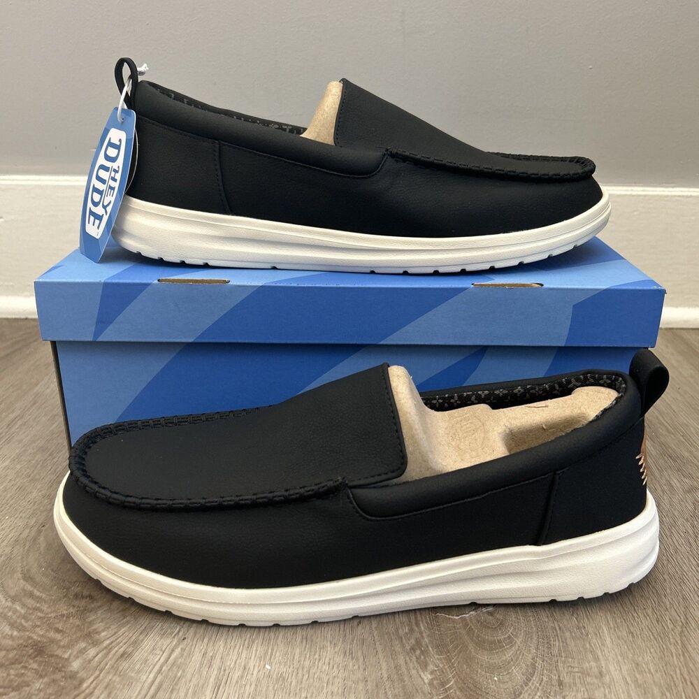 Hey Dude Paul Loafer Classic Mens Size 12 Black Casual Slip On Lightweight Shoes